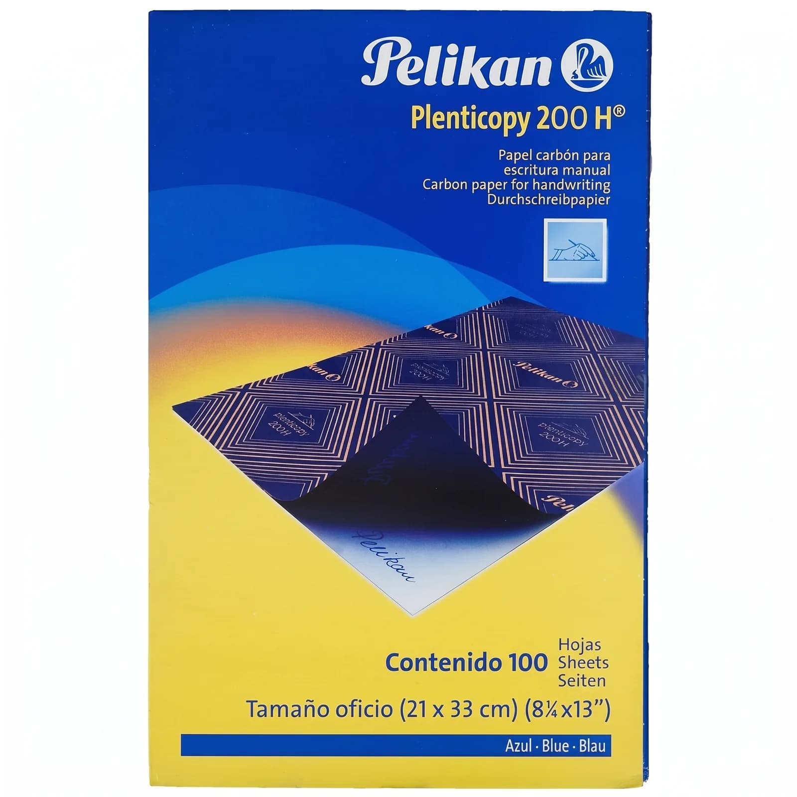 Papel Carbón Pelikan Plenticopy Azul tamaño Oficio