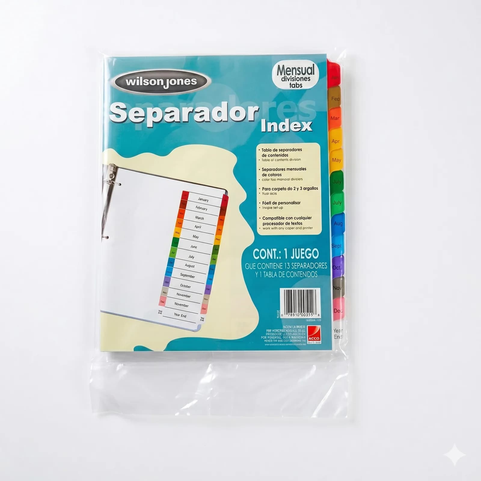 Separador de Hojas Wilson Jones para Clasificación y Archivo
