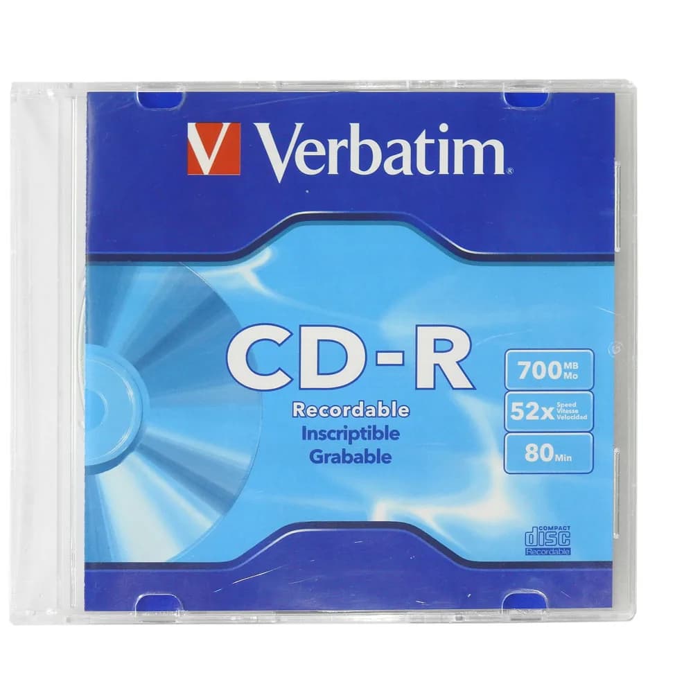 CD-R Verbatim 700MB Plateado 52x — imagen 4 de 4
