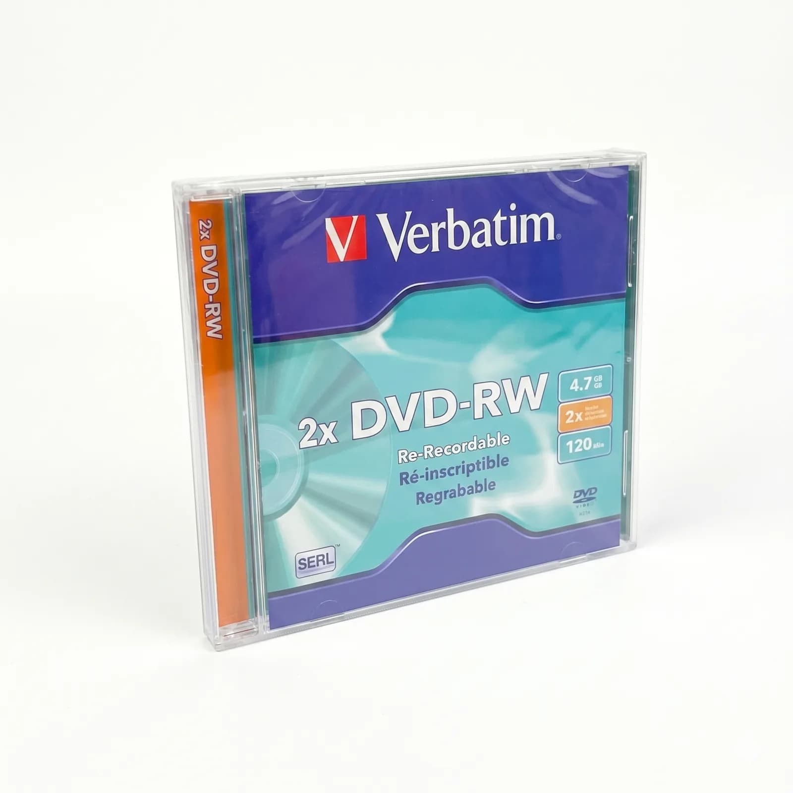 Disco DVD RW Verbatim 4.7 GB con caja